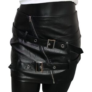 Grunge Bad Girl, Black Mini Skirt with Modern Flair